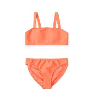 Abercrombie Bandeau Orange Two-Piece Swimsuit